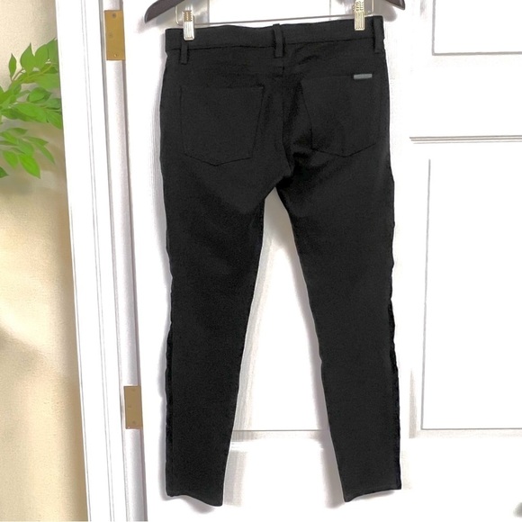 HUDSON JEANS Amory Super Skinny Velvet stripes in Black women’s size 27 Revolve - Picture 6 of 9